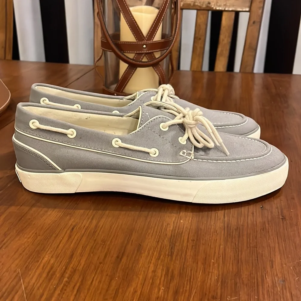 Polo Ralph Lauren Lander Boat Deck Shoes Sneakers new grey Mens size 11.5